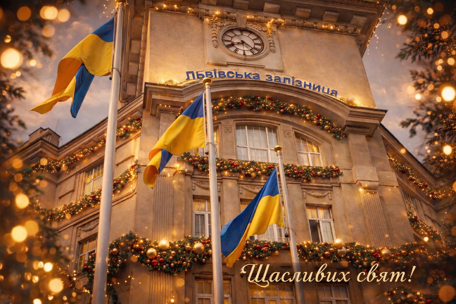 З найкращими побажаннями з нагоди Різдва Христового та Нового 2026 року